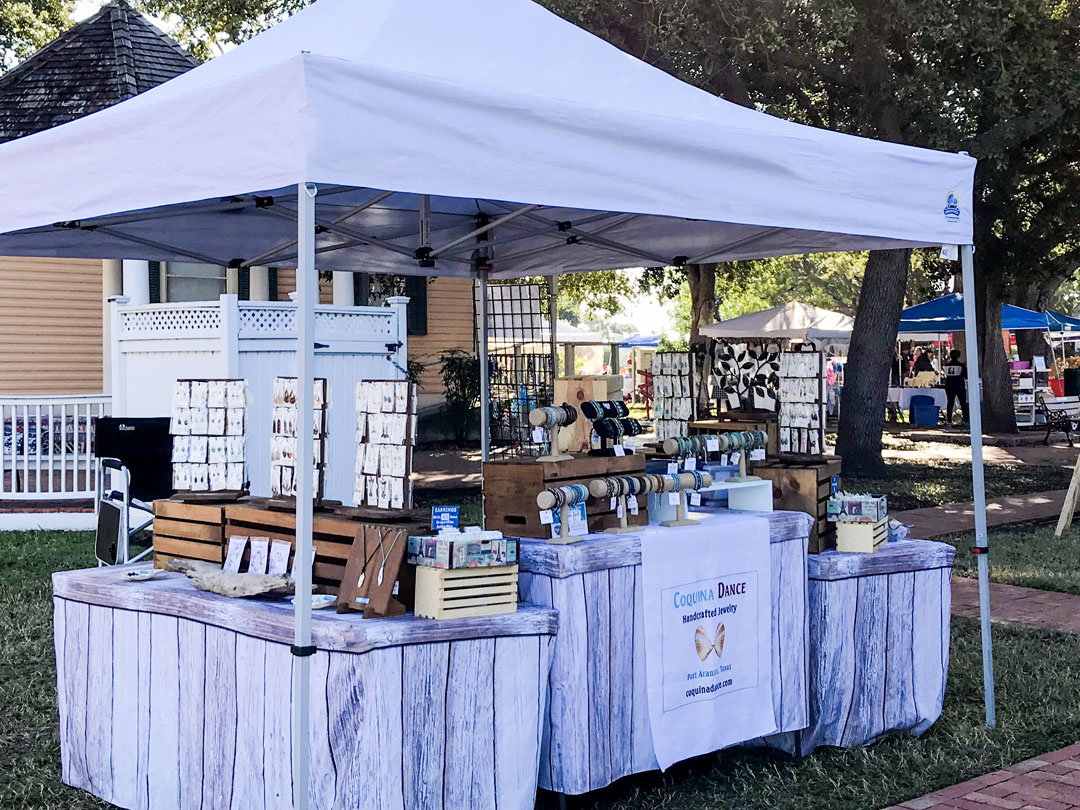 Booth at heritage Park Market Days